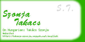 szonja takacs business card