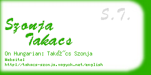 szonja takacs business card